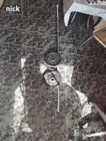 дълъг лост ф30 214см и тежести 