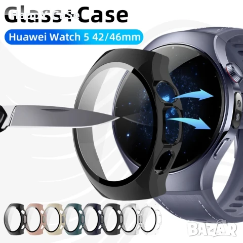 Huawei Watch 5 46mm. 42mm. / Твърд удароустойчив кейс калъф с протектор, снимка 2 - Смарт гривни - 50620409