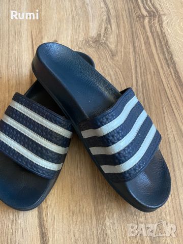 Оригинални синьо/бели чехли adidas Adilette ! 38 н, снимка 5 - Чехли - 46286689