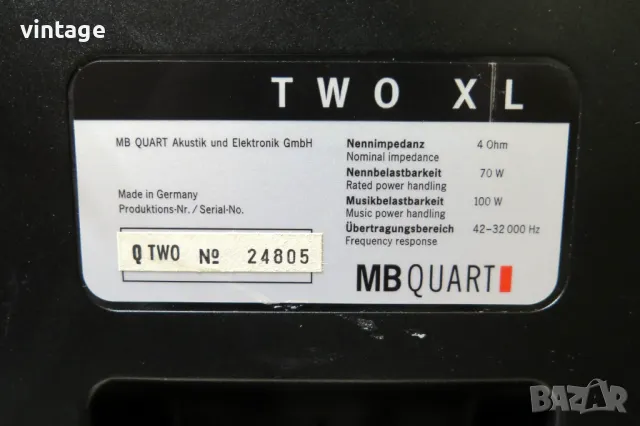 MB QUART TWO XL, снимка 10 - Тонколони - 47161903