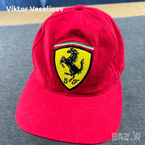 Vintage 1999 Ferrari Cap Шапка с Козирка Ферари 90-те Ретро