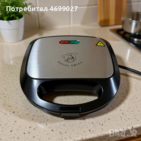 Печка, тостер и кафемашина – 3в1 + ПОДАРЪК Уред за сандвичи Royal Swiss, снимка 3 - Кафемашини - 52971895
