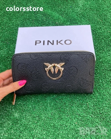 Дамско черно портмоне Pinko/SG59c, снимка 2 - Портфейли, портмонета - 51925621
