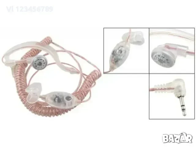 Силиконова слушалка за радиостанция , хендсфрии, Baofeng, 5R, 6R и др., снимка 3 - Други - 50729554