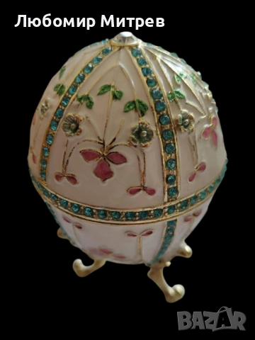 Кутии за бижута - Яйце тип"Фаберже" - различни модели и цвят!, снимка 5 - Други ценни предмети - 49661256