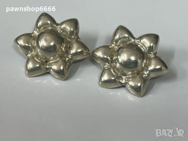 Сребърни обеци 925 / с печат Mexico /, снимка 4 - Обеци - 51041746