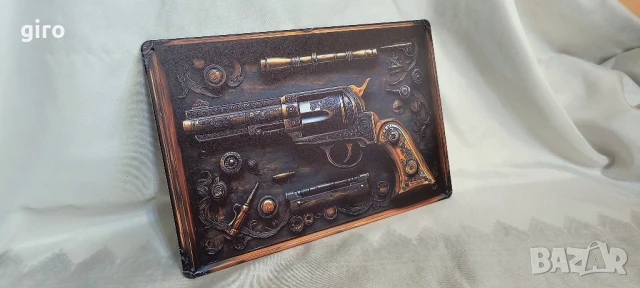 Метална картина "Револвер Колт", снимка 3 - Картини - 50791803