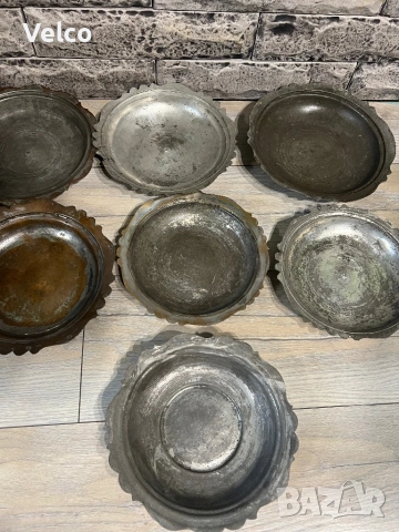 стари медни чинии , снимка 2 - Антикварни и старинни предмети - 53655738