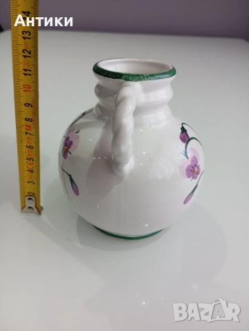 Стара керамична кана ръчно изработена , снимка 4 - Други - 52625396