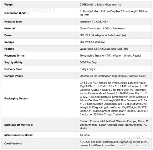 iPremium TV Online+ IPTV приемник нов, снимка 8 - Приемници и антени - 54070754