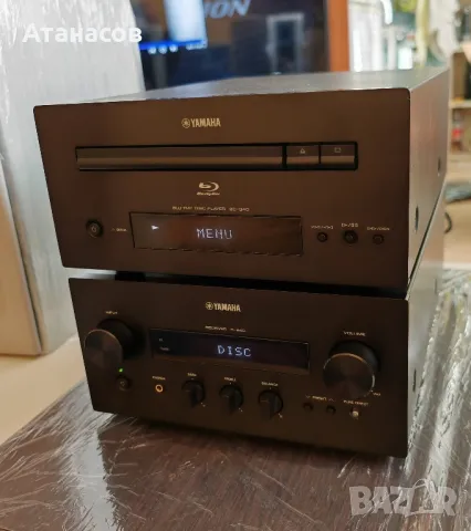 Yamaha R 840 усилвател с тунер и BD-940 Blu-ray плейър и дистанционно , снимка 2 - Ресийвъри, усилватели, смесителни пултове - 48832322