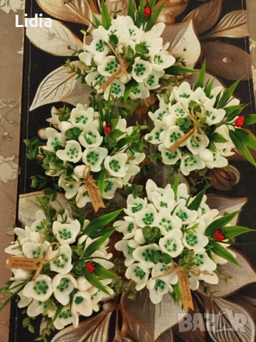 Ароматни кокичета от соев восък , снимка 2 - Декорация за дома - 53449591