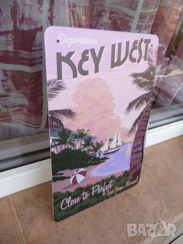 Метална табела Key West Кий Уест остров Флорида плажове мечта, снимка 2 - Декорация за дома - 46083983