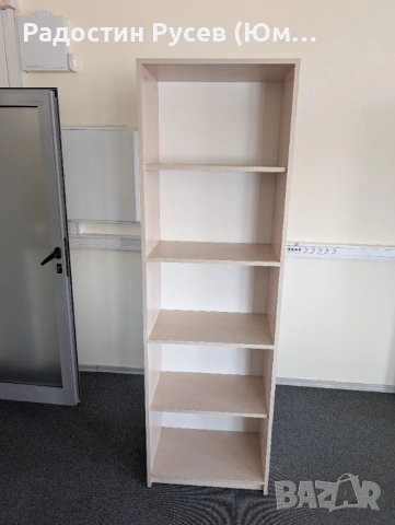 Секция (Етажерка) дървена с 4 рафта - 60х35х197см