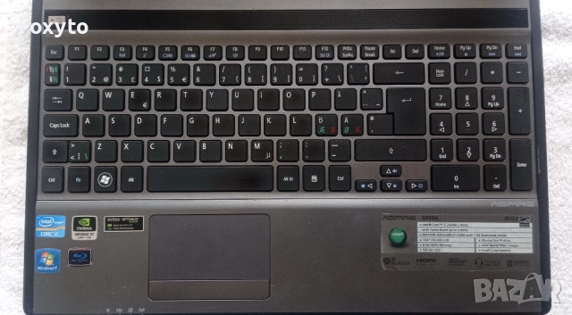 Лаптоп 15,6" Acer Aspire 5755G Intel Core i5-2450M, 8 GB RAM, NVIDIA GeForce GT 630M, снимка 2 - Лаптопи за работа - 52616722