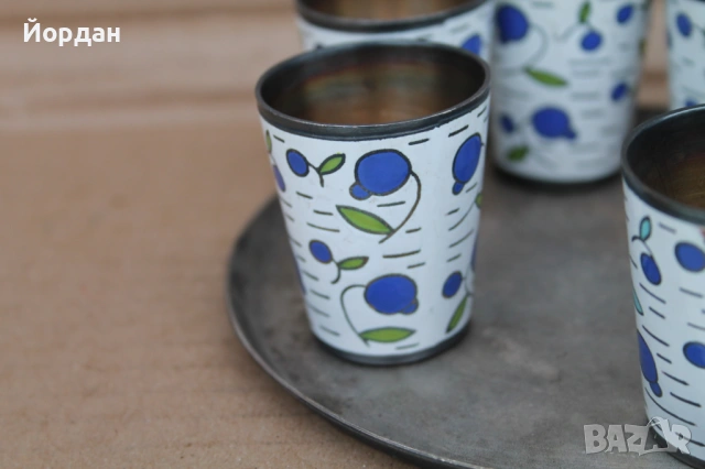 Руски чашки с емайл за водка , снимка 7 - Колекции - 53326601