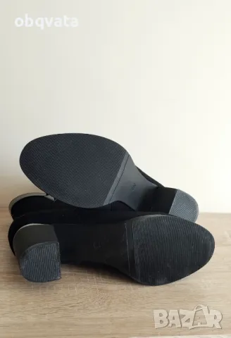 НОВИ Черни дамски боти 39 номер, снимка 5 - Дамски боти - 50428611