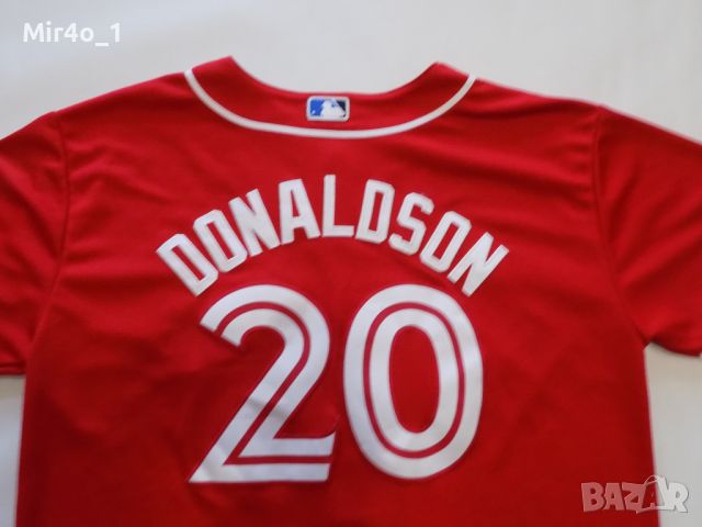 бейзболно горнище MLB canada day toronto blue jays donaldson majestic екип тениска мъжко оригинал S, снимка 5 - Спортни дрехи, екипи - 46174912