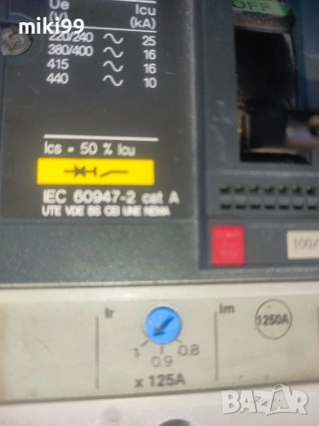 Автоматичен прекъсвач Merlin Gerin 3р 125А