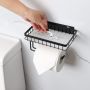 Държач за тоалетна хартия с рафт Полиран хром, SUS 304 Неръждаема стомана , снимка 9