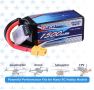 SIGP комплект LiPo батерии 1500mAh 4S 14.8V 120C, 2 броя, XT60, акумулатори за RC FPV дрон, снимка 3