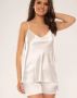 Сатенена дамска пижама в перлен цвят 937 De Lafense (008)