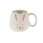Великденска чаша Mercado Trade, Бяло зайче с дръжка, Керамична, Бяла, снимка 2