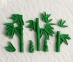 Бамбук Бамбукови пръчки с листа силиконов молд форма фондан шоколад гипс декор , снимка 5