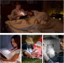 USB акумулаторна нощна лампа за четене / 4 LED крушки / 4 регулируеми яркости / Свободни ръце, снимка 8
