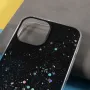 Силиконов калъф Sparkle Starry Sky за iPhone 13, Черен, снимка 3