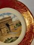 декоративна порцеланова чиния Limoges Триумфалната арка Париж, снимка 3
