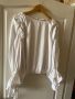 🤩 Нова разкошна сатен елегантна бяла блуза топ буфан ръкав барок бароков стил. , снимка 7