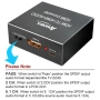 AMANKA HDMI аудио екстрактор, HDMI оптичен конвертор 4Kx2K HDMI аудио екстрактор за PS3 Xbox HD DVD , снимка 4
