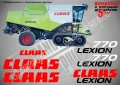 CLAAS Lexion 570 стикери надписи, снимка 11