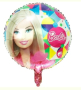 Барби кукла кръгъл голям фолио фолиев балон хелий или въздух парти рожден ден, снимка 1 - Други - 45009541