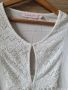 Бяла блуза с бродерии памучна материя , снимка 7