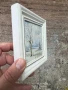 Картина пейзаж с маслени бои 13х13 см, снимка 2