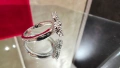 Van Cleef & Arpels VCA Silver Diamonds Vintage Alhambra Clover Дамски Пръстен, снимка 4