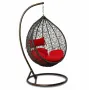 Градинска люлка от PVC ратан с метална конструкция, снимка 4