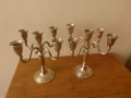 Два посребрени каминни свещника за по 5 свещи, снимка 5