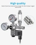NICREW Аквариумен CO2 Регулатор с Двоен Манометър и Соленоид (W21.8), снимка 5