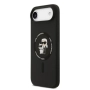 Оригинален кейс Karl Lagerfeld Silicone Double Heads And Circle MagSafe, За iPhone 17 Air (6.9), Чер, снимка 2