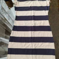 Бяло-синя рокля - H&M, снимка 1 - Рокли - 45073625