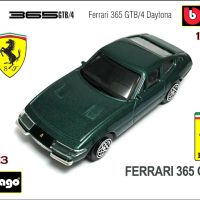 1968 Ferrari 365 GTB 4 Daytona Green Bburago 1:43, снимка 1 - Колекции - 45382343