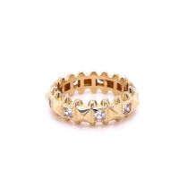 Златен дамски пръстен Cartier 3,88гр. размер:55 14кр. проба:585 модел:23203-5, снимка 2 - Колиета, медальони, синджири - 45179550