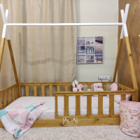 Детско легло ТИПИ | НОВ модел Монтесори: ТИПИ++ | Легло къщичка | легло от дърво, снимка 7 - Мебели за детската стая - 45037097
