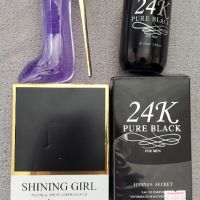 2 парфюма Shining girle , 24k pure black, снимка 1 - Комплекти и лотове - 45232609