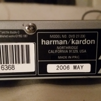 DVD Harman Kardon 27/230, снимка 4 - Плейъри, домашно кино, прожектори - 44989011