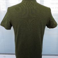 Lyle & Scott Mens Olive green Casual Polo Shirt - мъжка поло тениска в зелено размер  M/S , снимка 8 - Тениски - 45270152