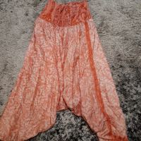 Дамски копринени панталони тип шалвар, снимка 4 - Панталони - 45185731